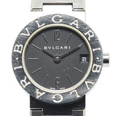 ブルガリ ブルガリブルガリ 腕時計 BB23SS クオーツ ブラック文字盤 ステンレススチール レディース BVLGARI 【中古】